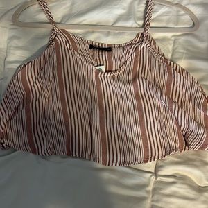 American eagle striped crop top